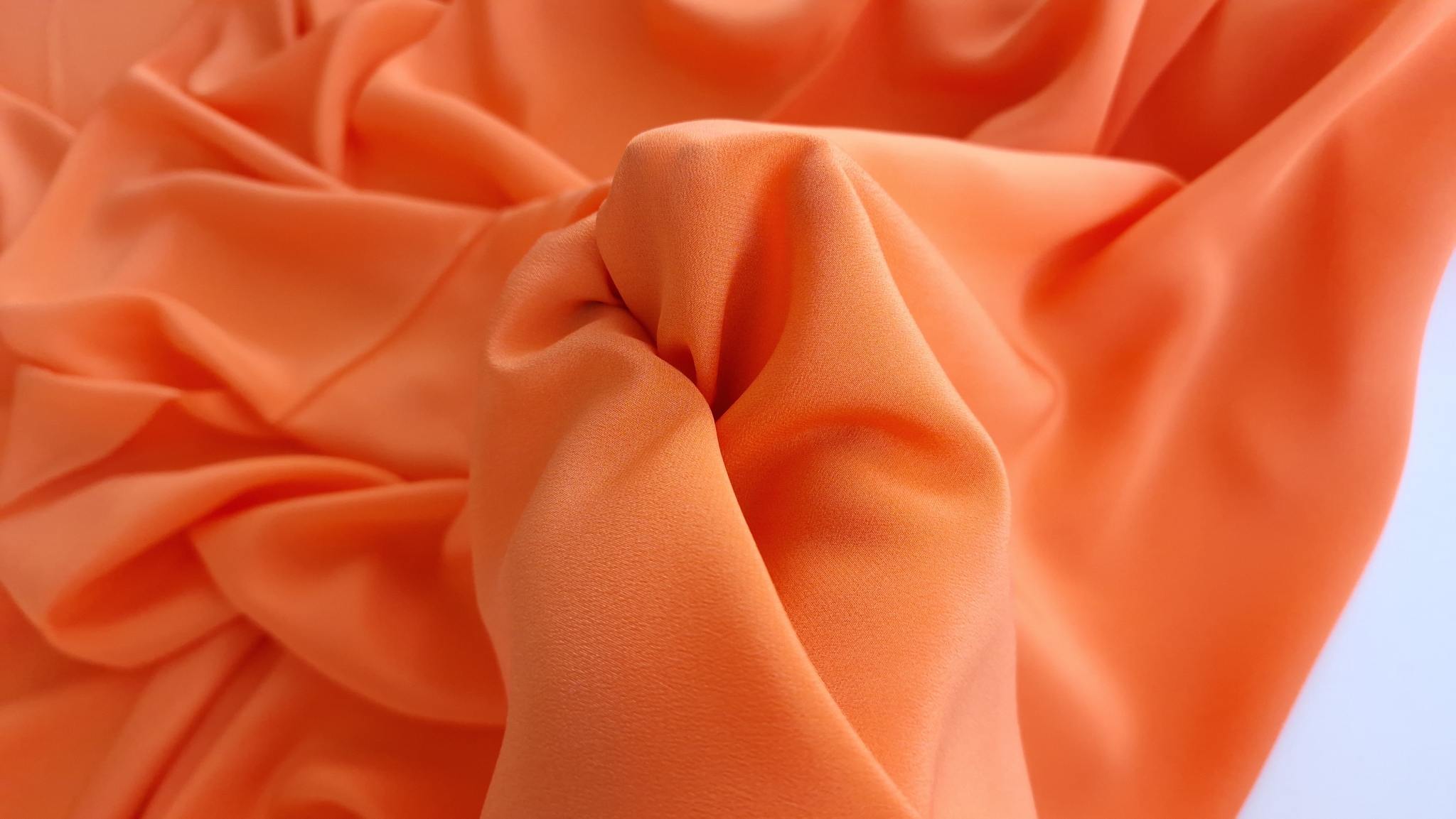 Voal Georgette matase naturala orange - imagine 6