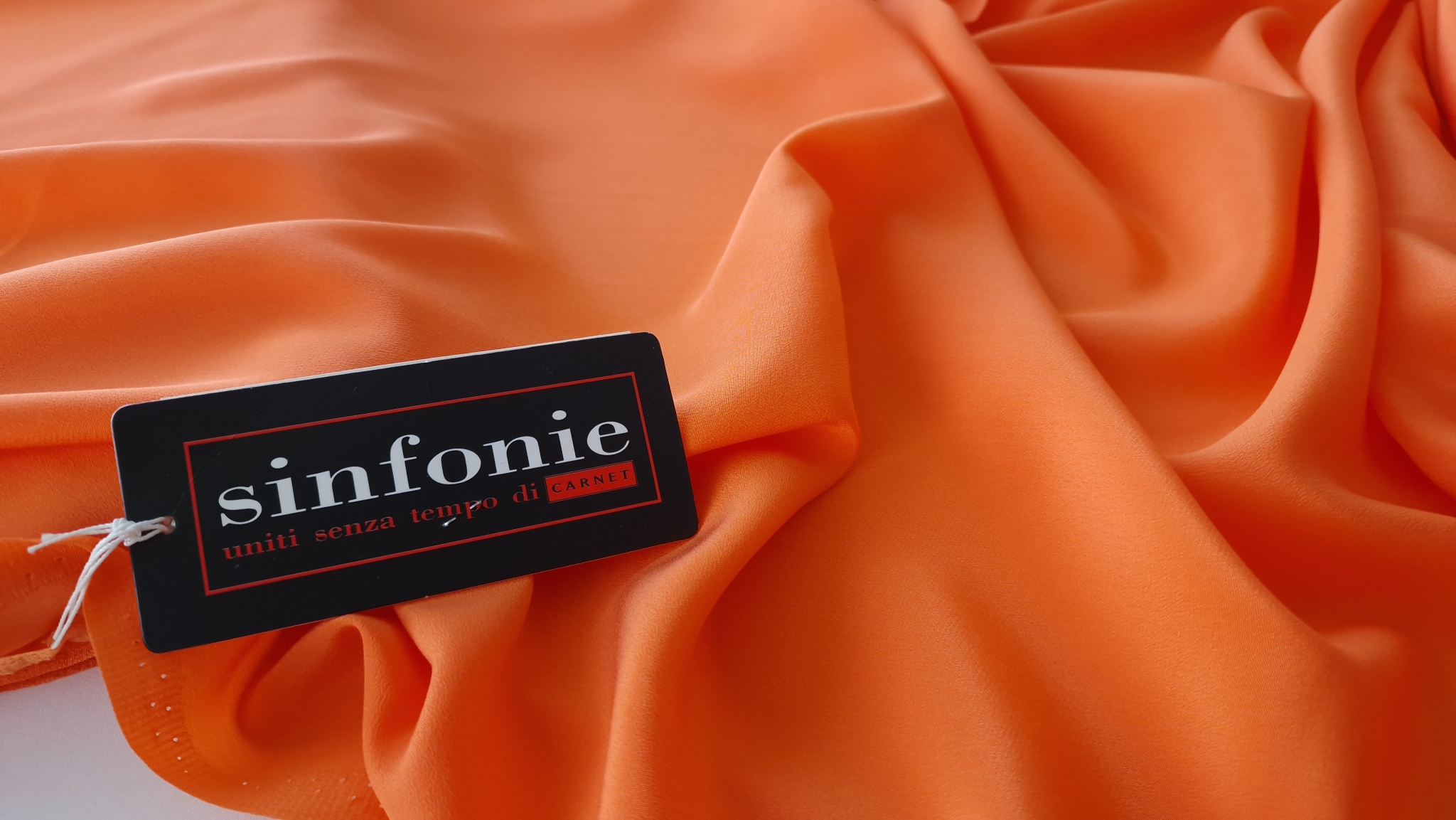 Voal Georgette matase naturala orange