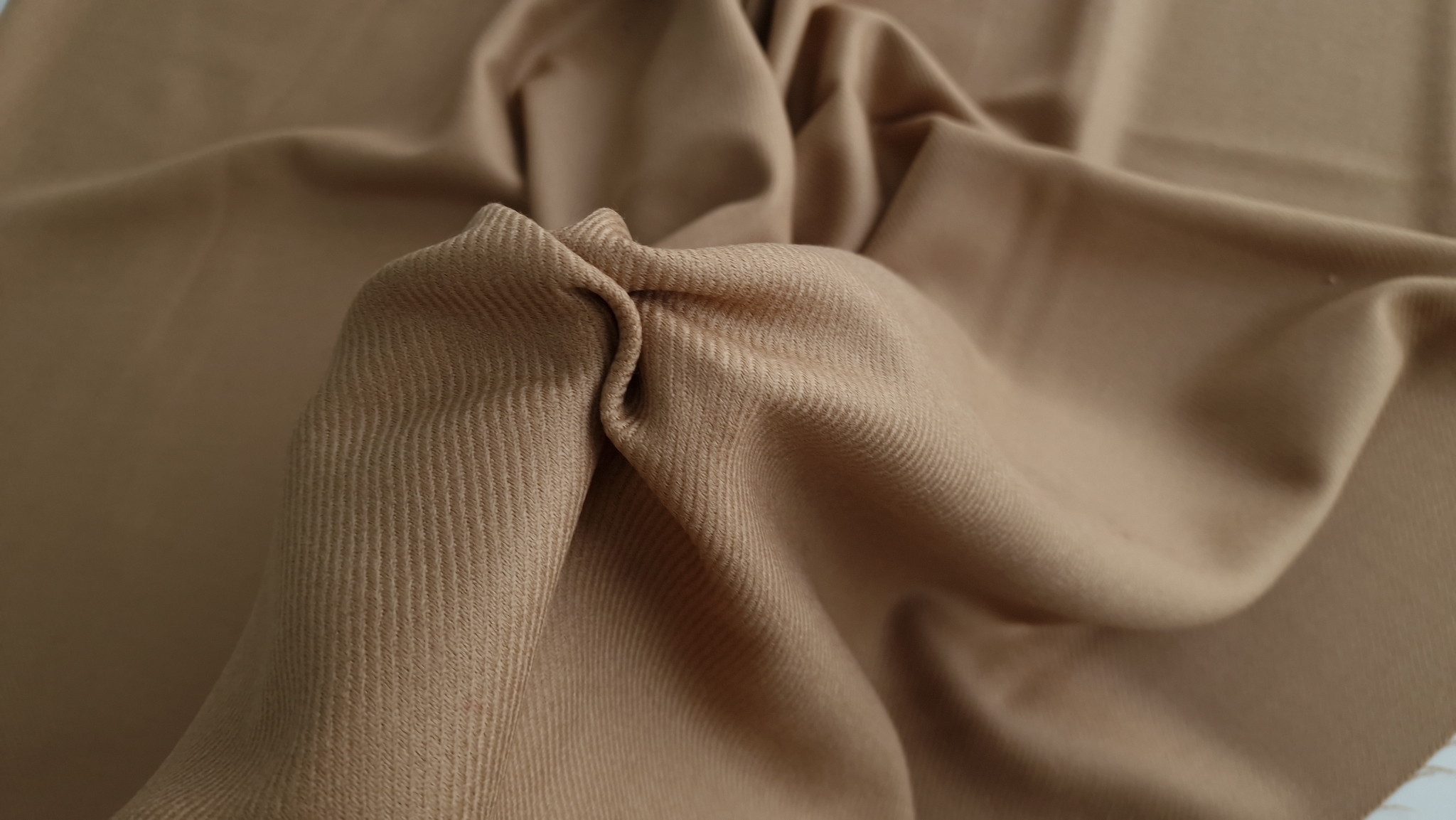 Stofa cammel din lana si casmir - imagine 3