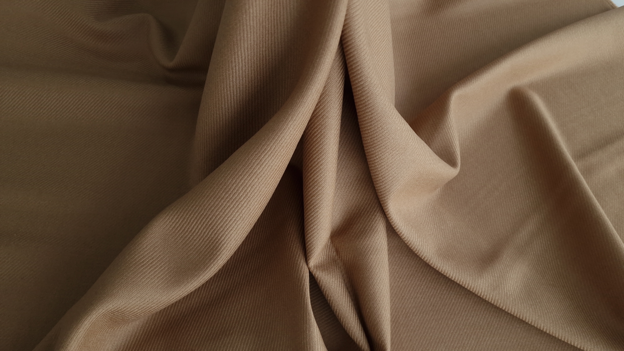 Stofa cammel din lana si casmir - imagine 6