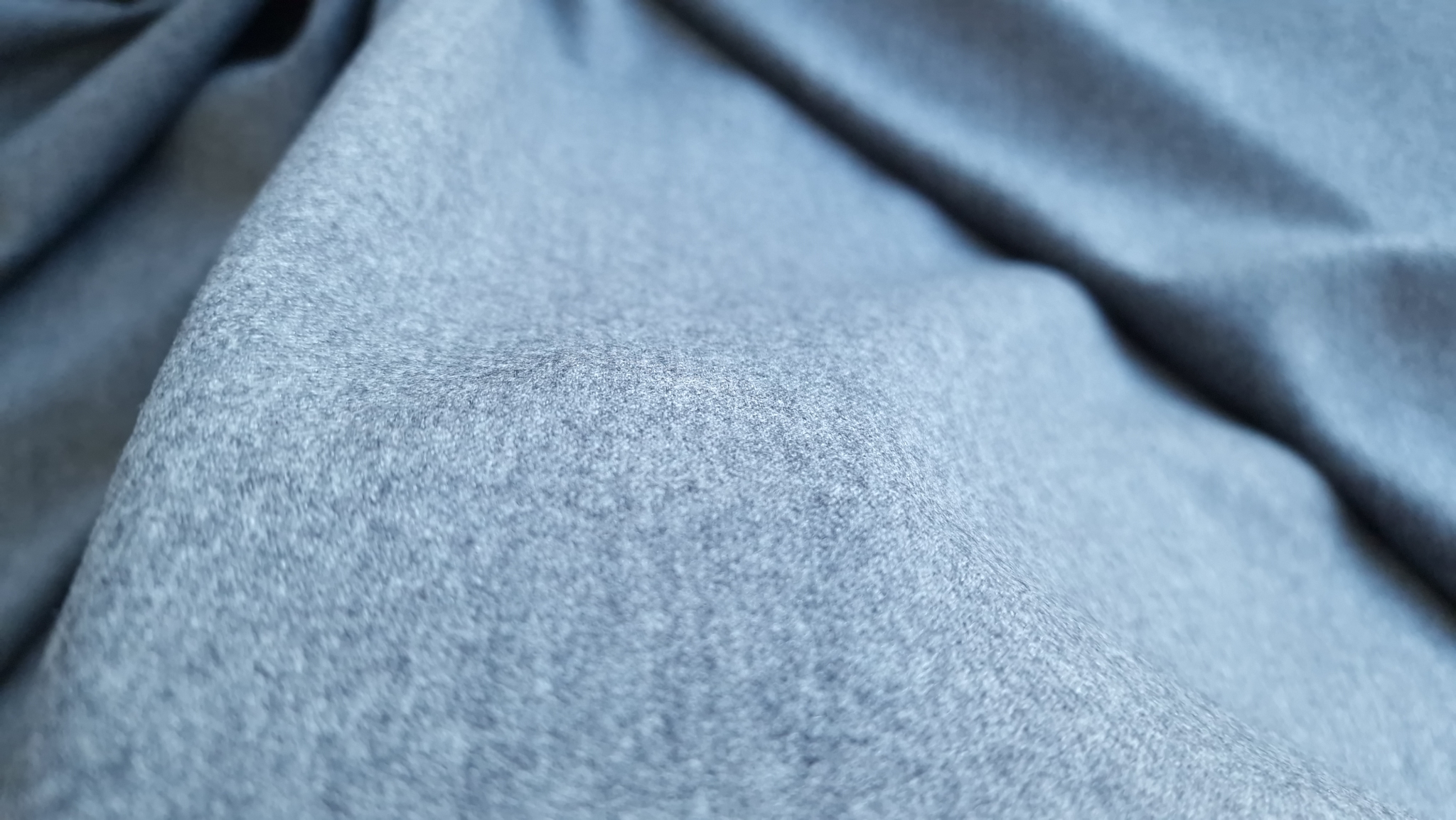 Stofa gri din lana virgina cu elastan - imagine 7