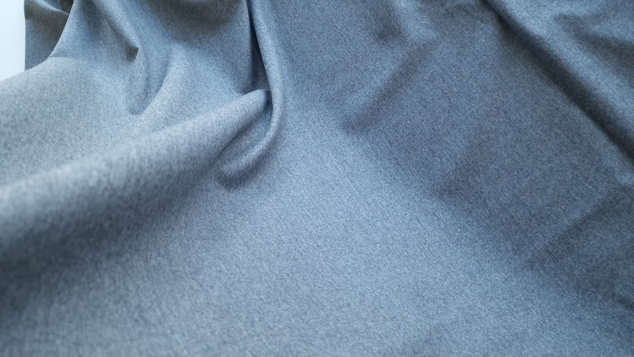 Stofa gri din lana virgina cu elastan - imagine 8