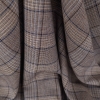 Stofa beige Glen Plaid pentru costum