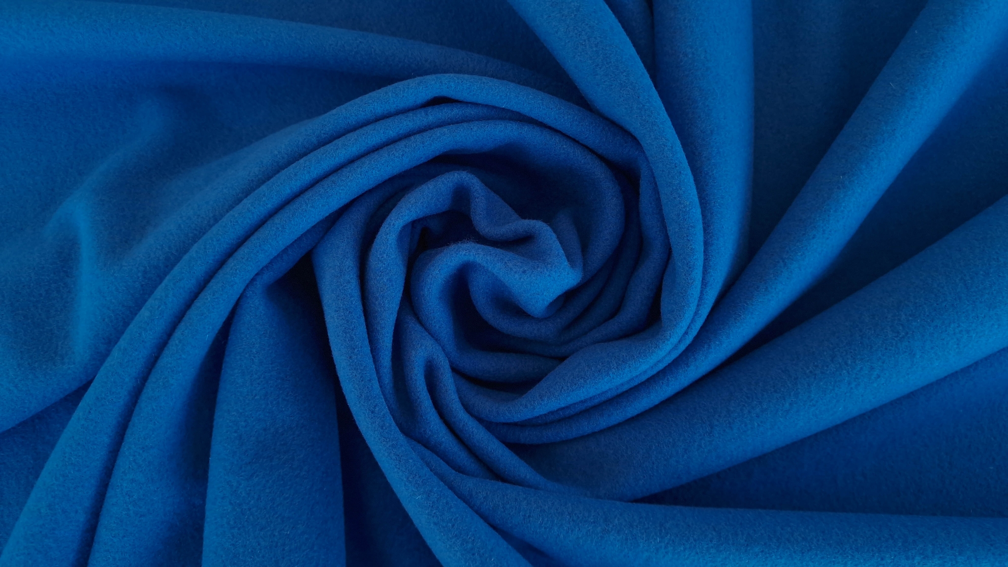 Stofa pentru palton albastru cobalt - imagine 7