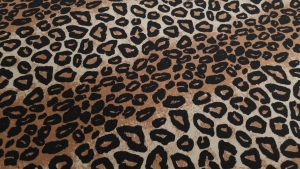 Tesatura din lana leopoard animal print