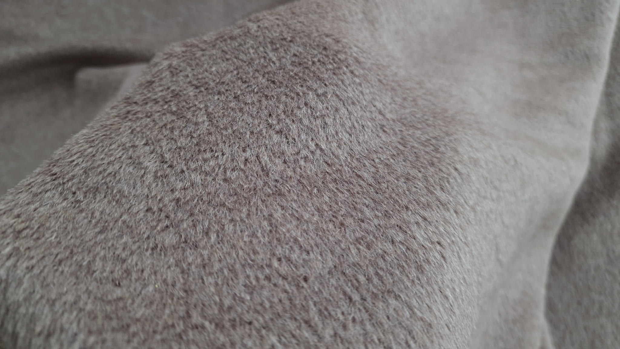 Stofa grej cu alpaca si lana - imagine 5