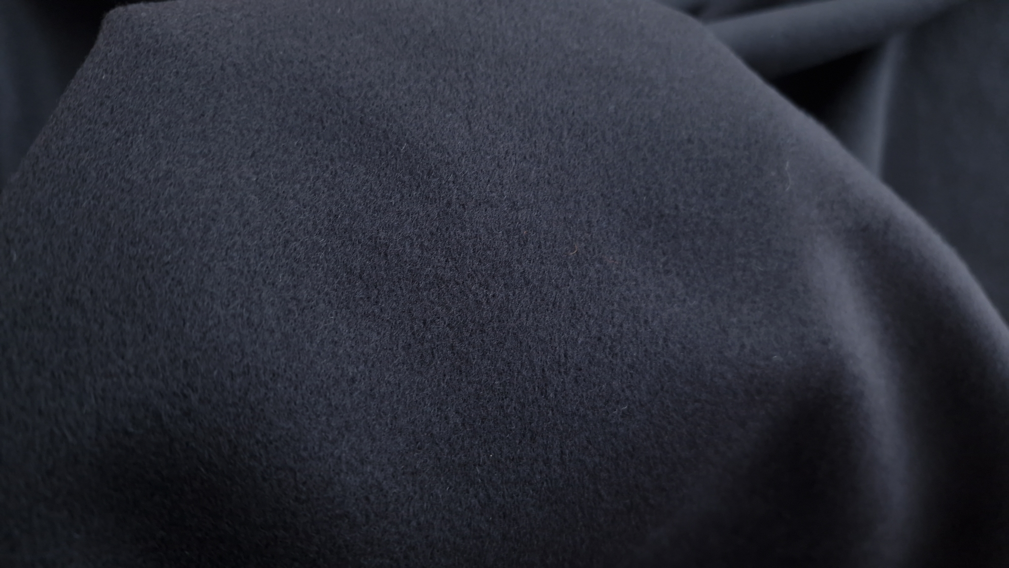 Stofa neagra pentru palton lana si casmir - imagine 4