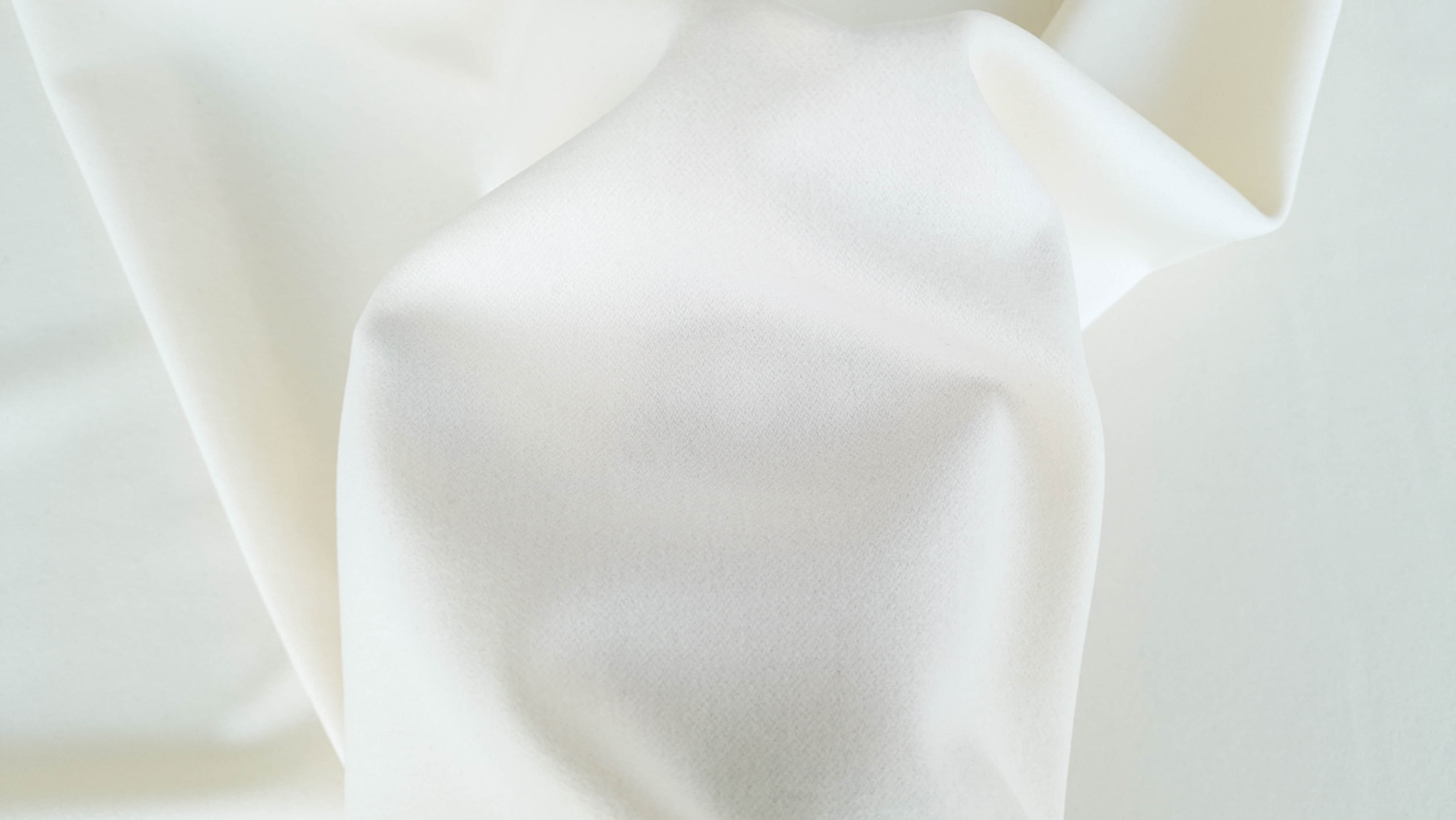 Stofa ivoire grosime medie din lana cu casmir - imagine 3