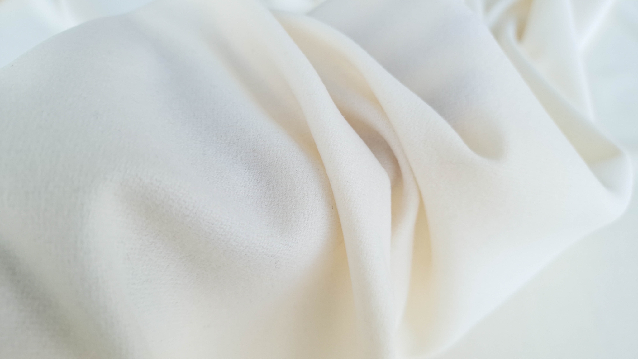 Stofa ivoire grosime medie din lana cu casmir - imagine 5