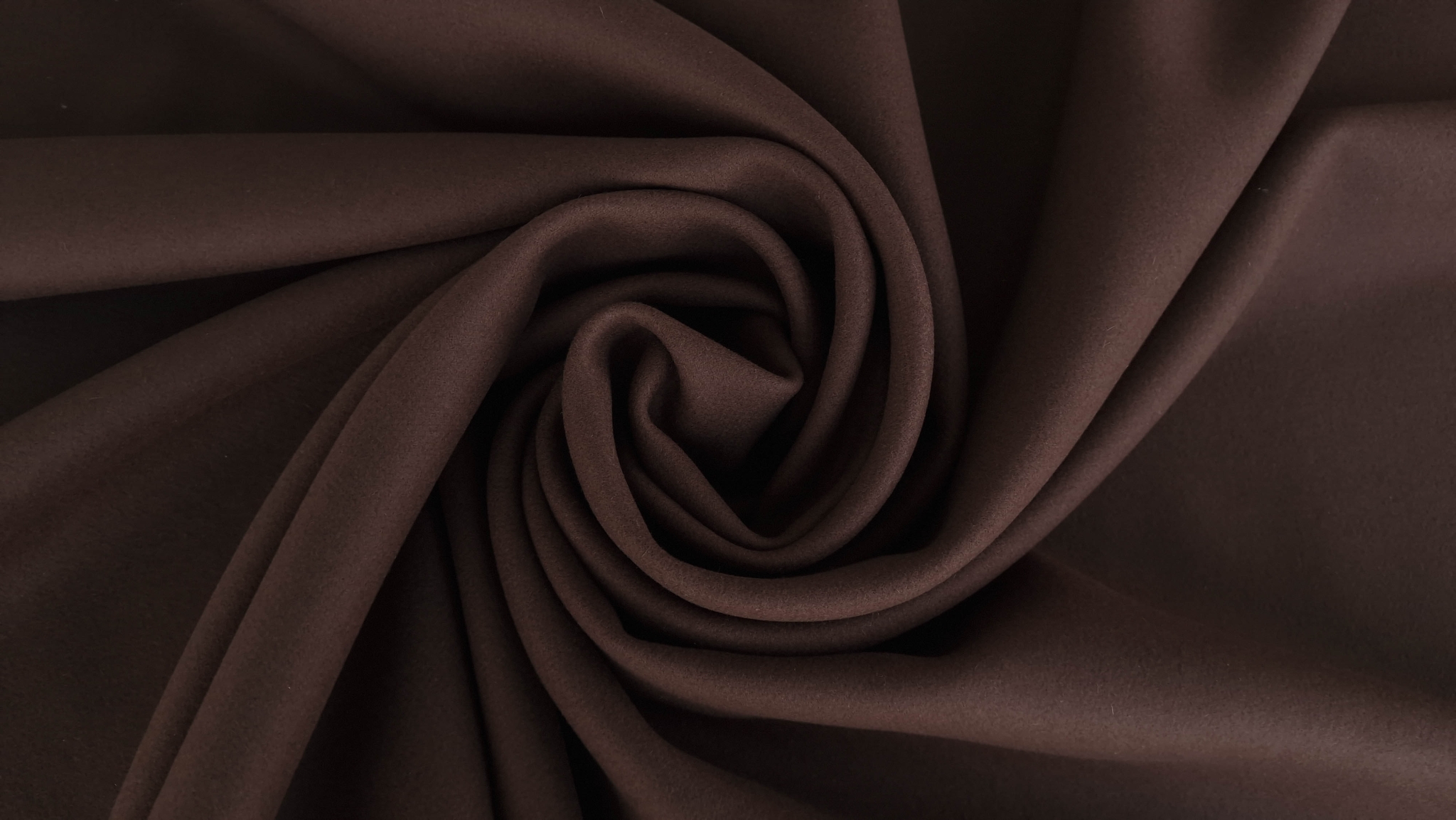 Stofa pentru palton brown din lana si casmir - imagine 4