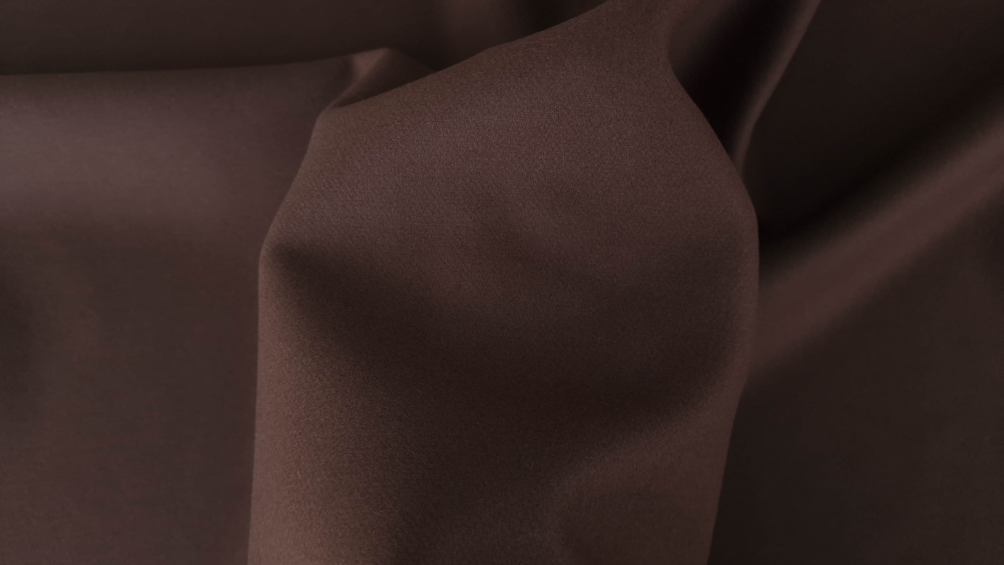 Stofa pentru palton brown din lana si casmir - imagine 6