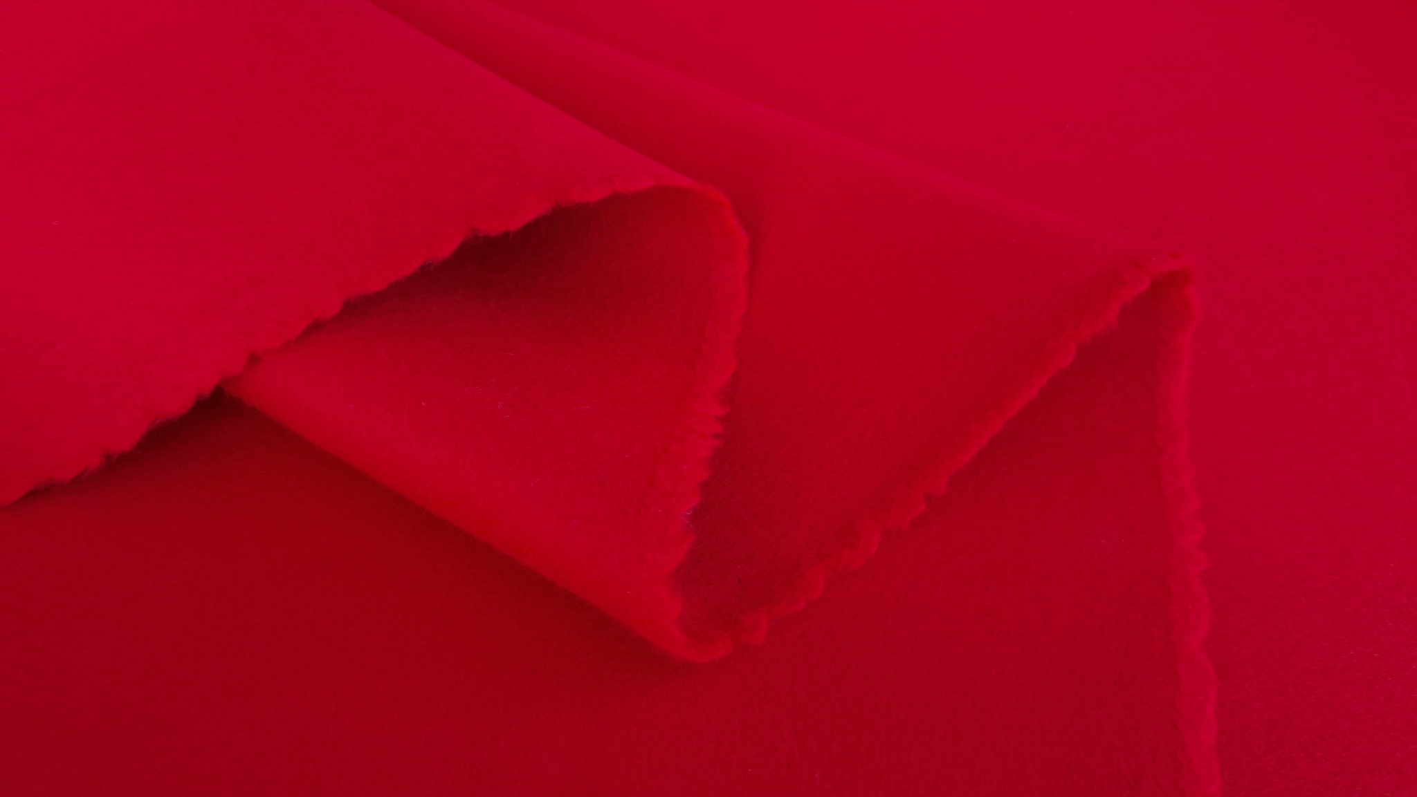 Stofa rosie din casmir si lana - imagine 3