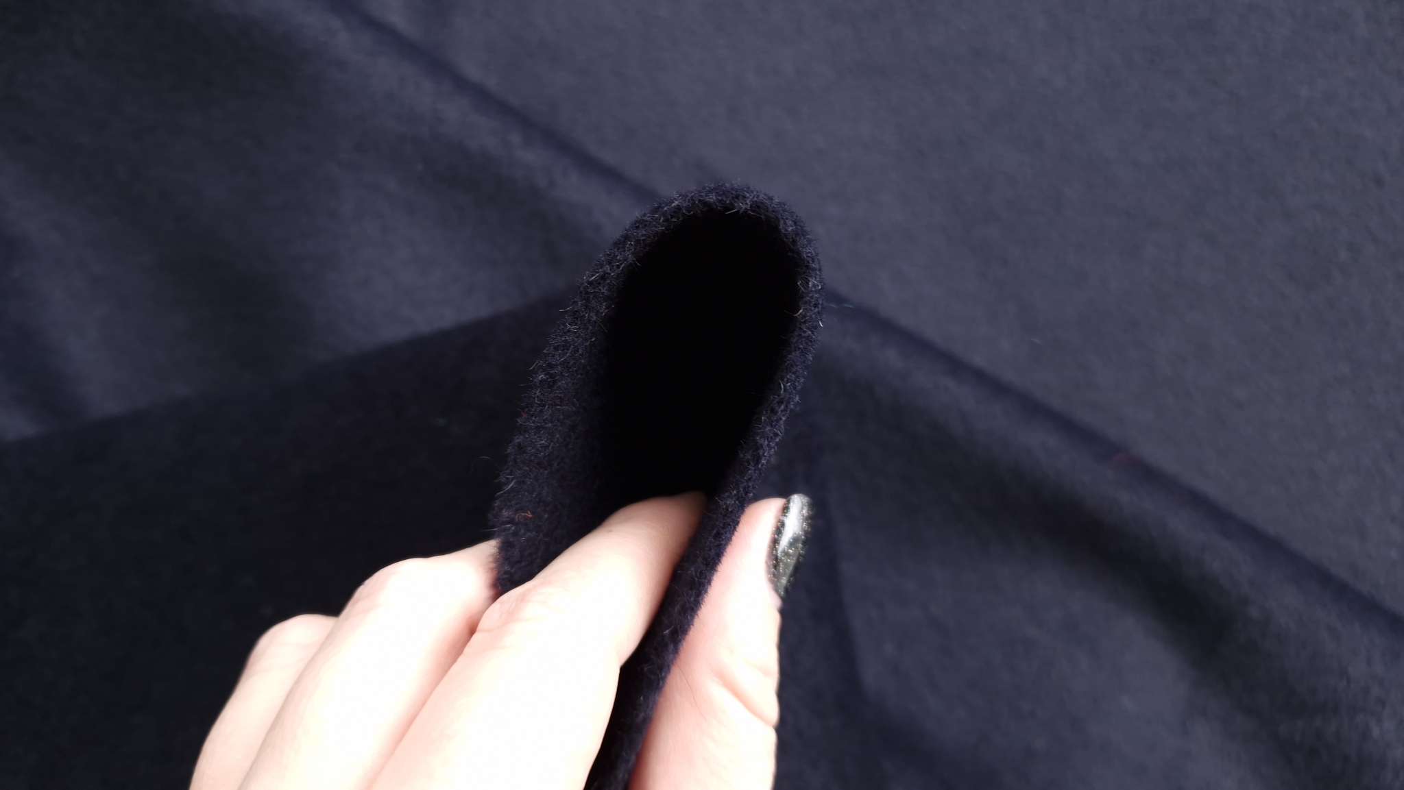 Stofa pentru palton din angora si casmir - imagine 6