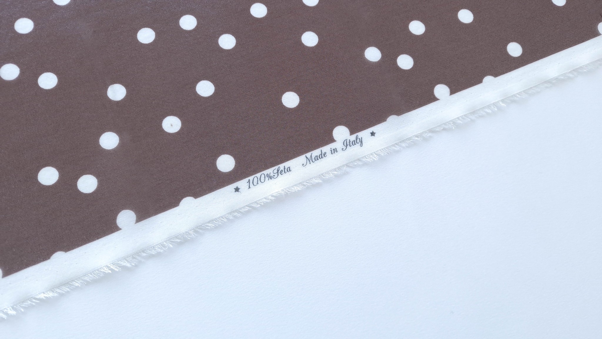 Voal peliculizat din matase naturala brown - imagine 3