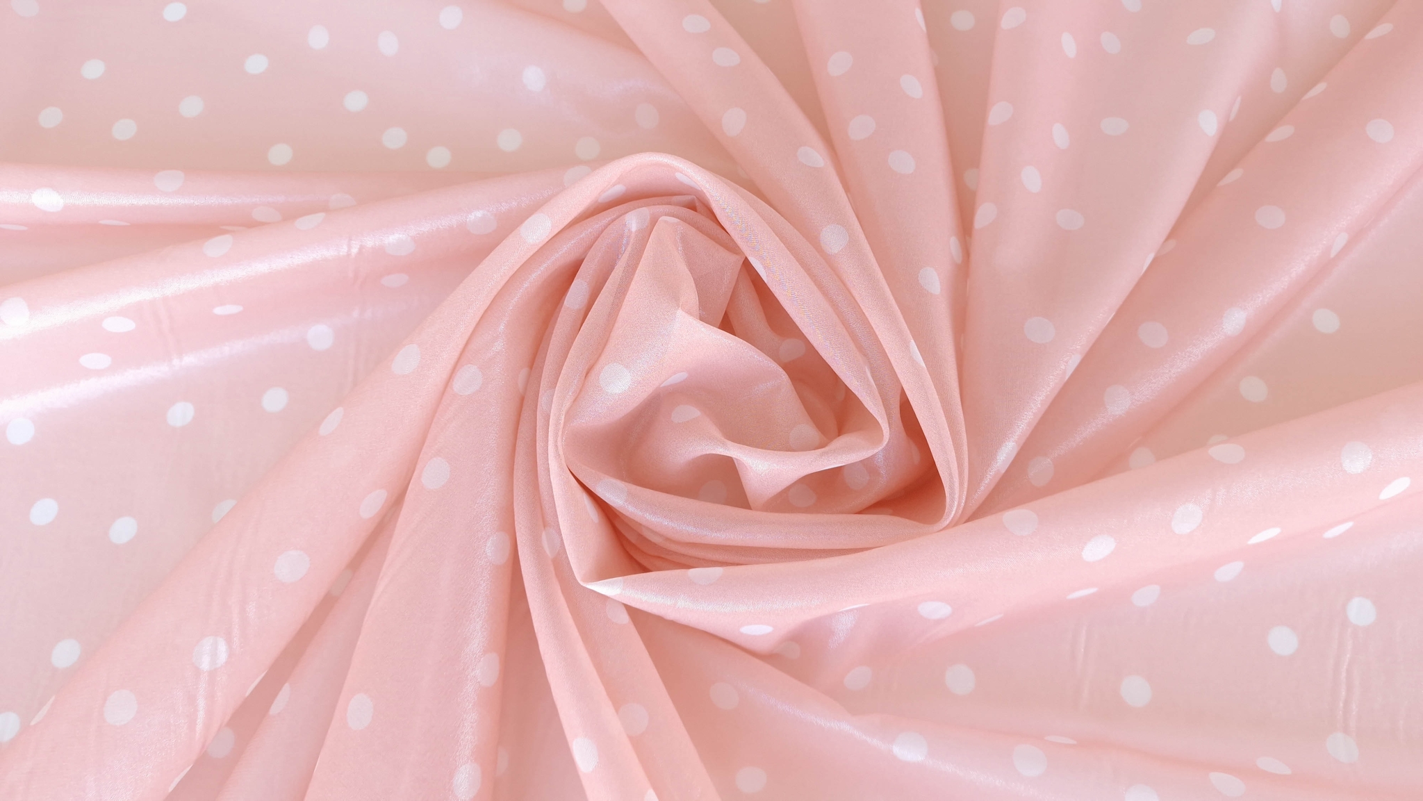 Voal peliculizat din matase naturala piersicuta - imagine 6