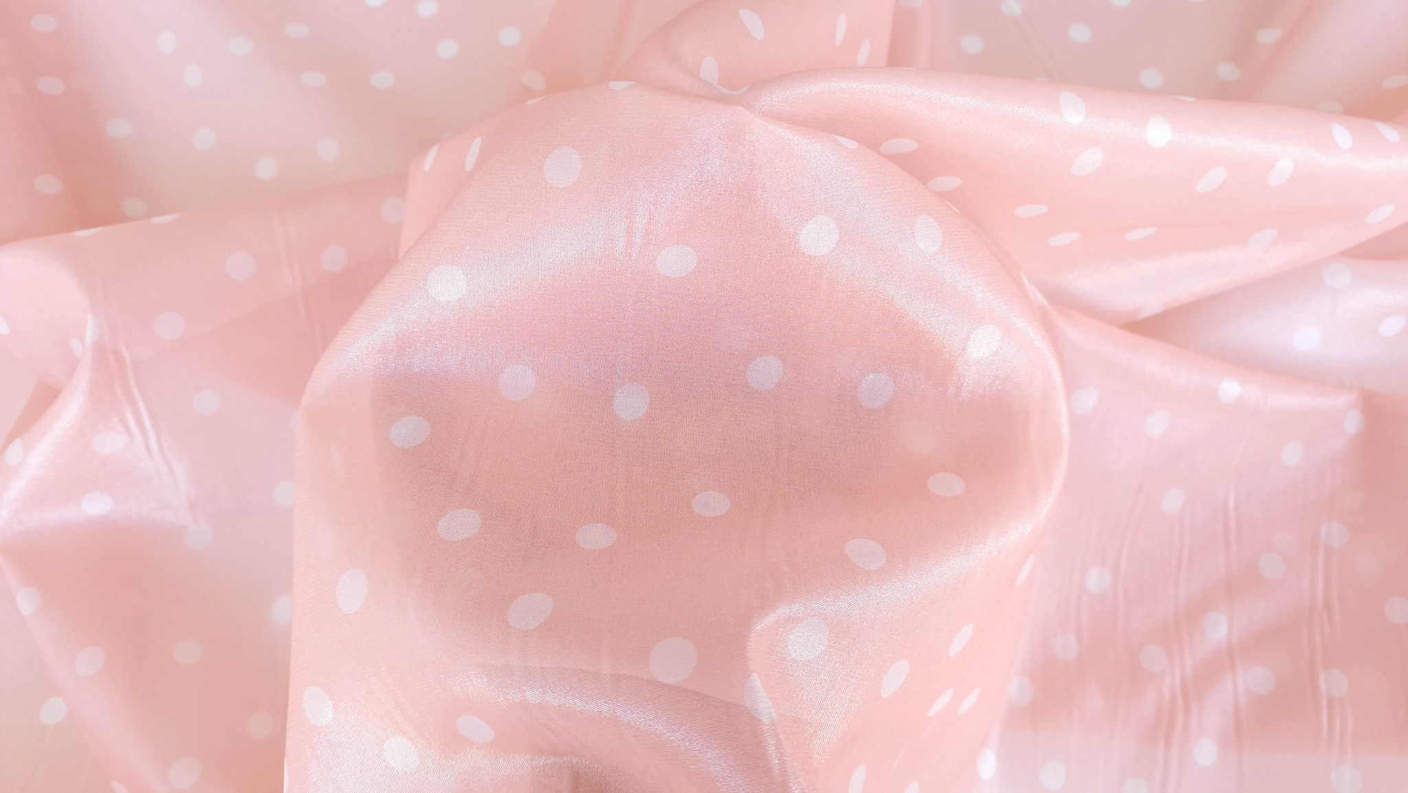 Voal peliculizat din matase naturala piersicuta - imagine 5