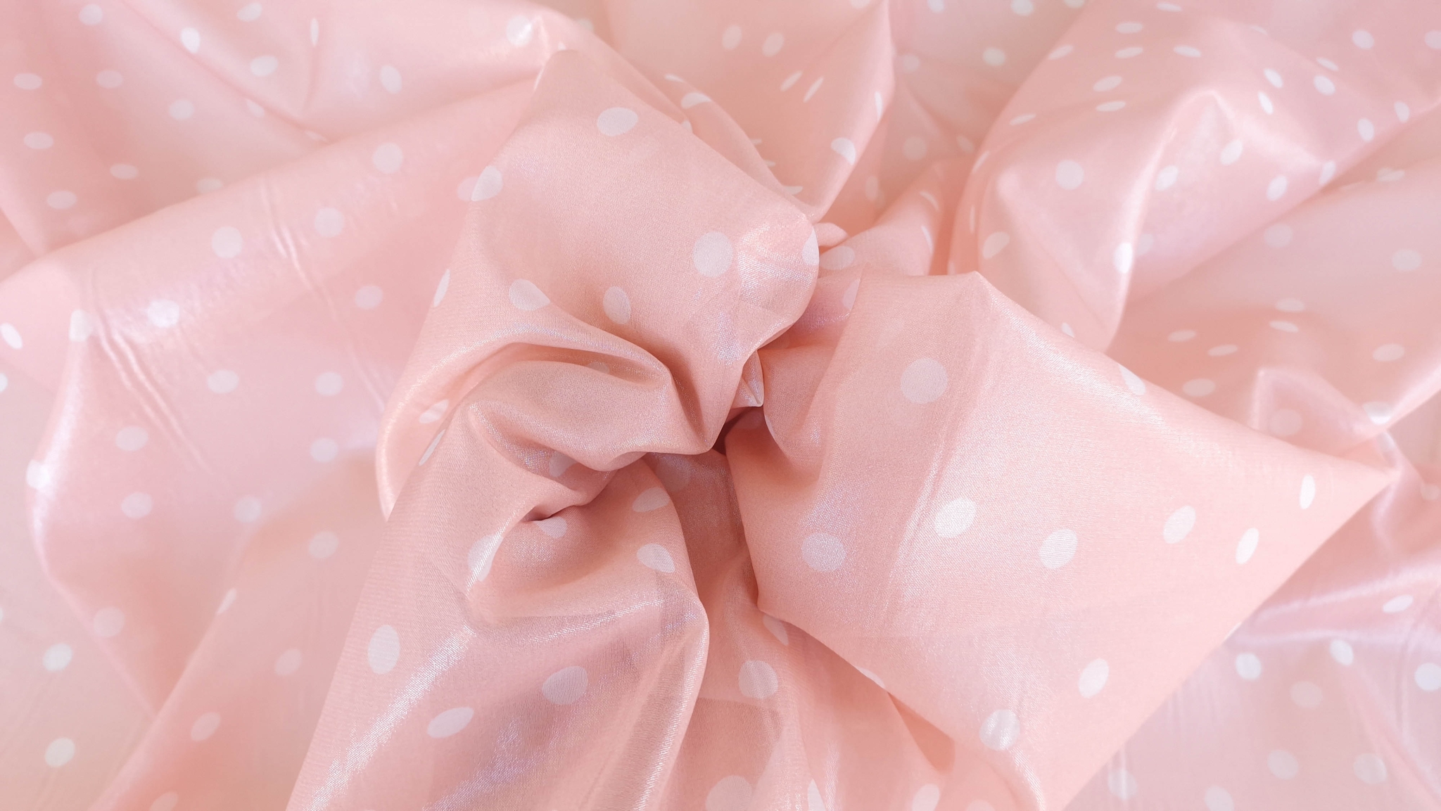 Voal peliculizat din matase naturala piersicuta - imagine 4