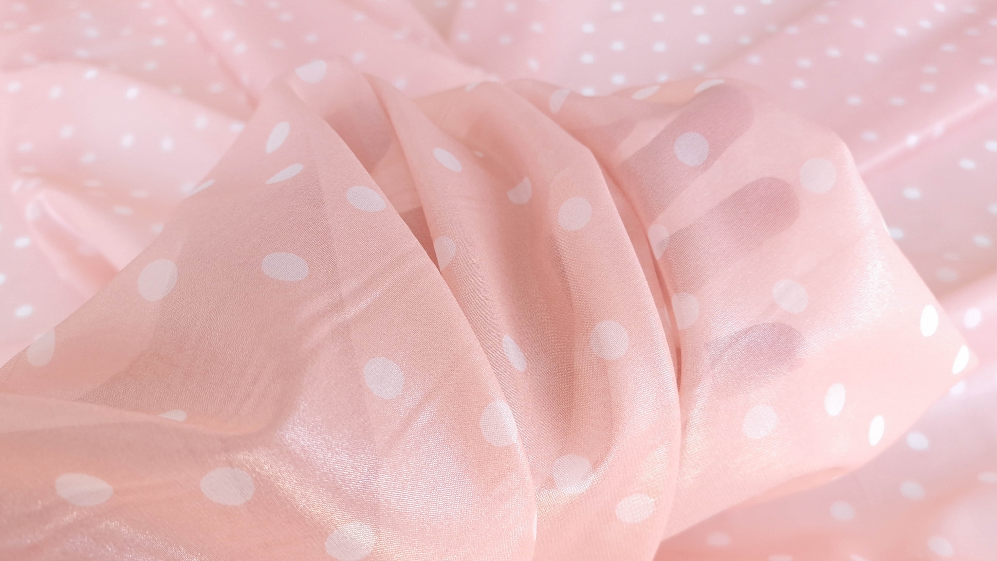 Voal peliculizat din matase naturala piersicuta - imagine 2