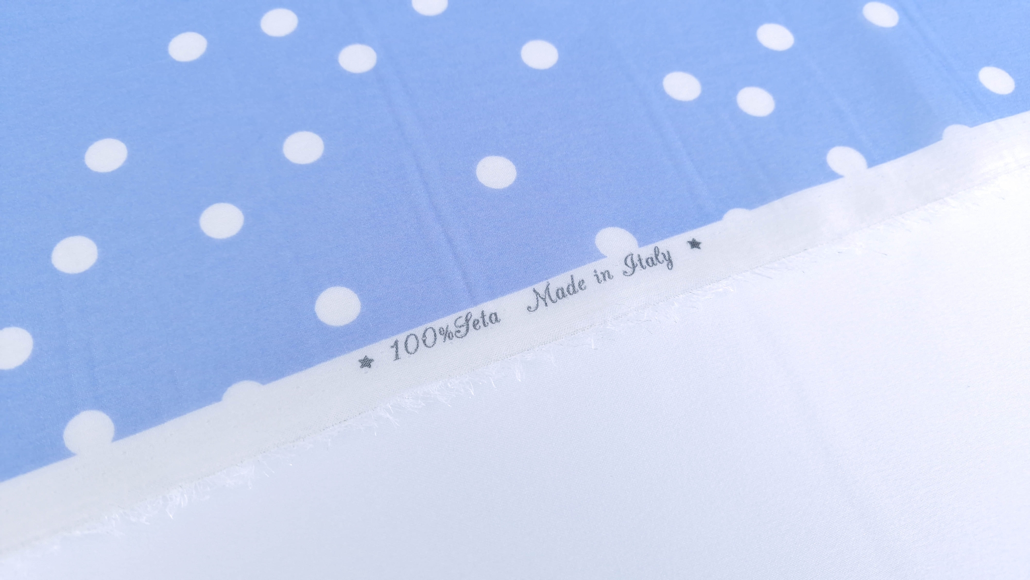 Voal din matase naturala peliculizat bleu - imagine 6