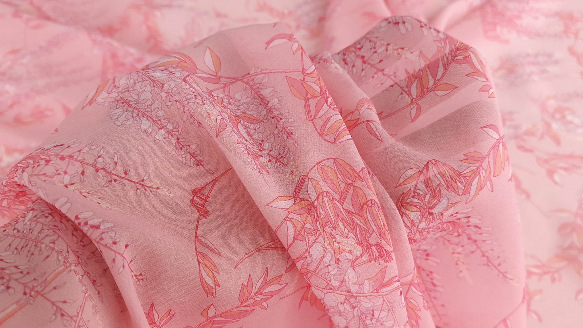 Voal Georgette din matase naturala GBV1790 - imagine 2