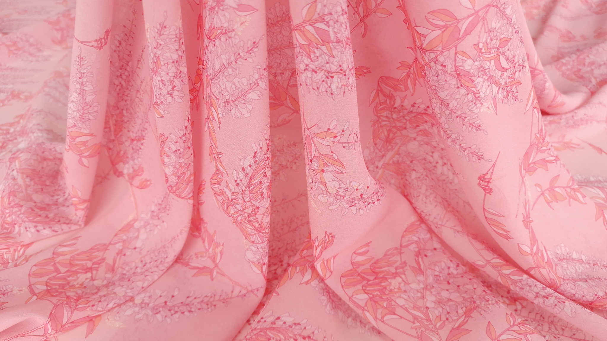 Voal Georgette din matase naturala GBV1790 - imagine 3