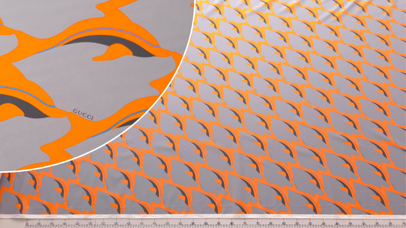 Poplin din bumbac dolphin print GUC1799 - imagine 2