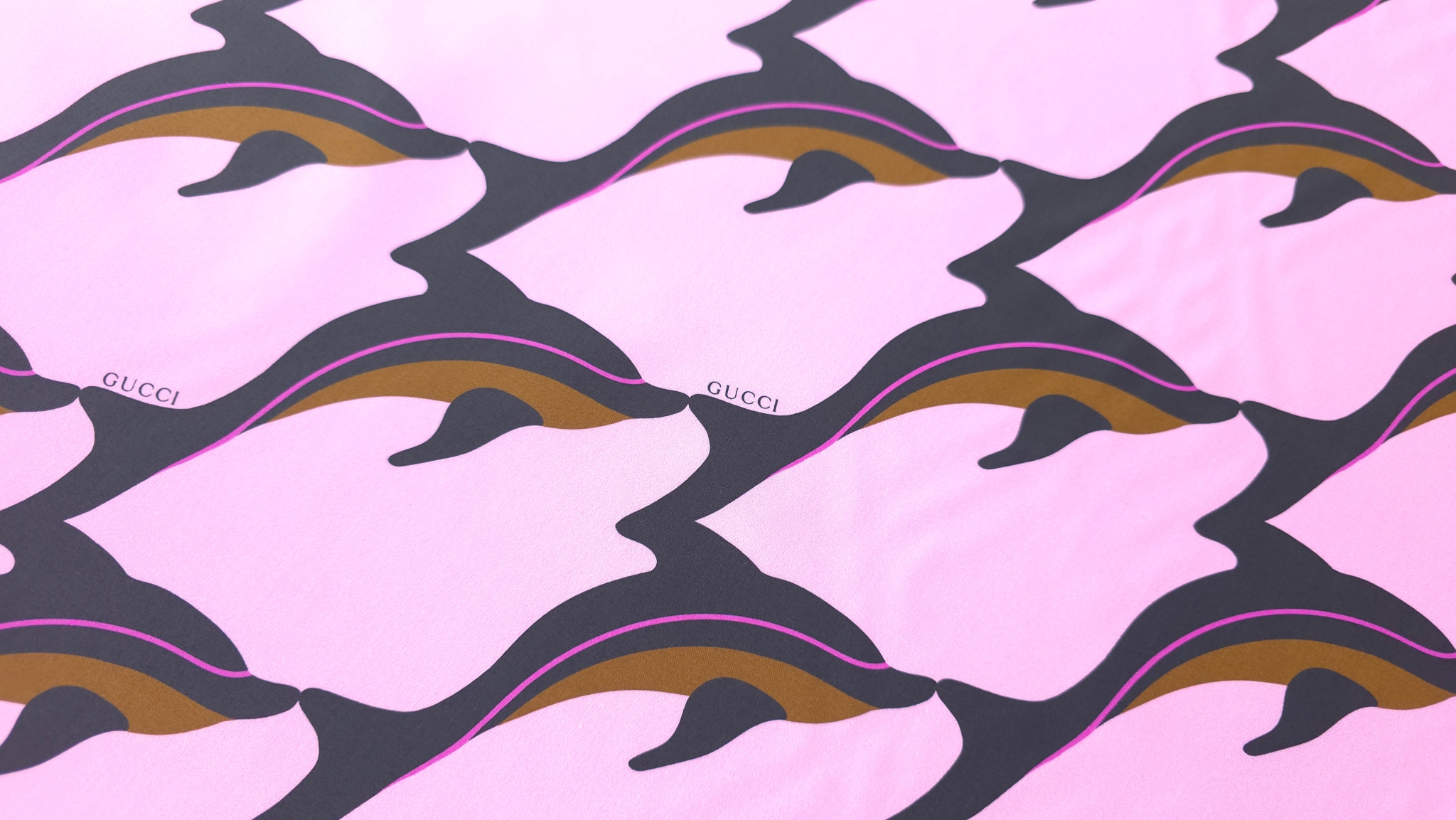 Poplin din bumbac dolphin print GUC1800 - imagine 7