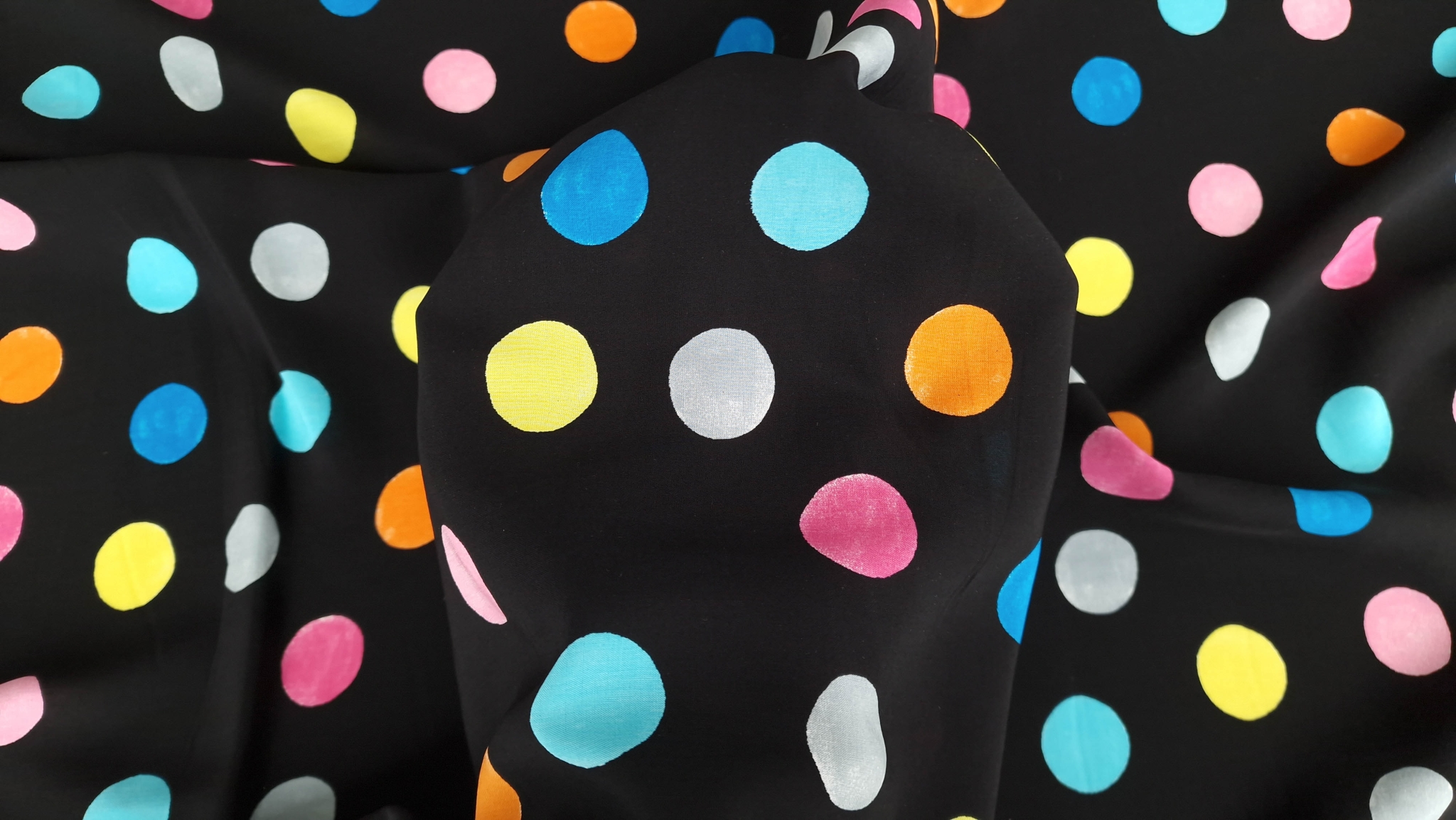 Satin mat din vascoza Happy Dots - imagine 4