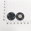 Capse metalice magnetice negre Ø25mm
