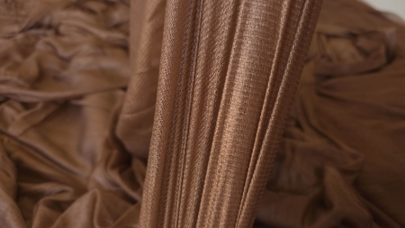 tulle peliculizat din matase naturala caramel EVELIN TEXTILE (4)