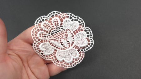 Aplicație rotundă din dantelă brodată R498 evelin textile (3)