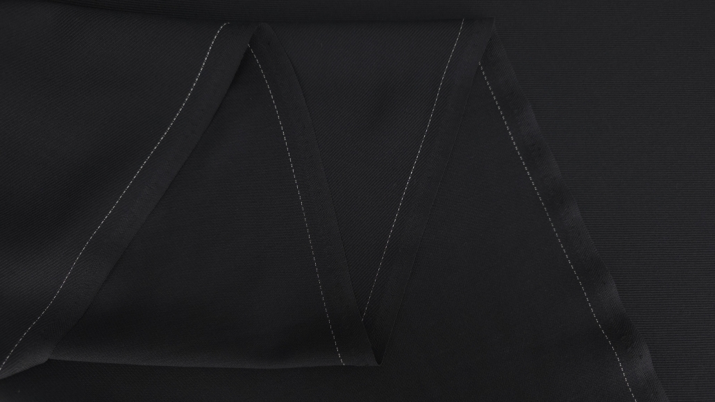 Stofă neagră gabardină din lână virgină - Evelin Textile