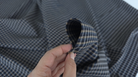 stofa albastru cu bej din bumbac in carouri evelin textile (9)