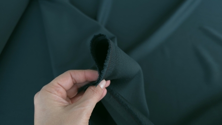 stofa verde petrol gabardina din lana evelin textile (9)