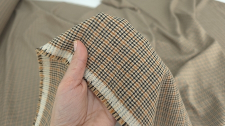 stofita elastica din lana virgina in carouri bej camel evelin textile (6)