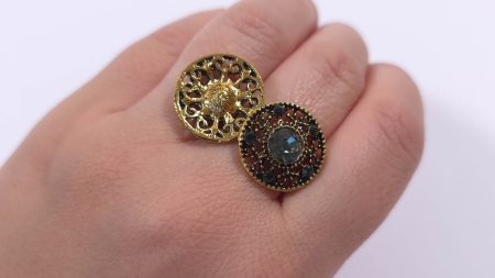 accesoriu decorativ rotund cu cristale acs61 EVELIN TEXTILE (5)