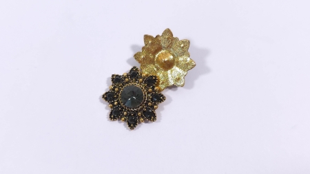 accesoriu decorativ tip floare cu cristale negre acs60 evelin textile (2)