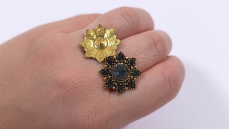 accesoriu decorativ tip floare cu cristale negre acs60 evelin textile (4)