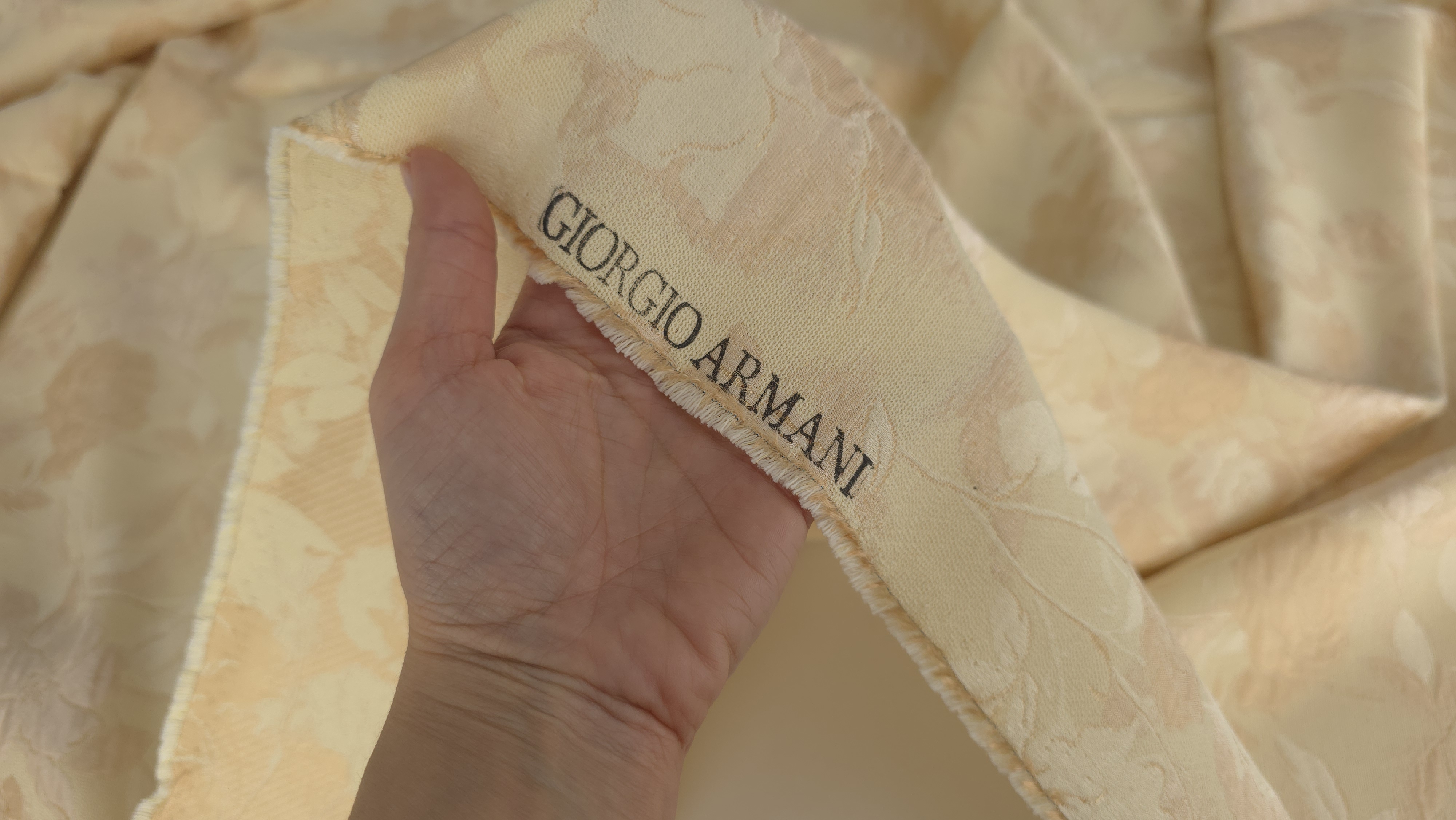 brocard cu matase naturala si bumbac champagne floral evelin textile (2)