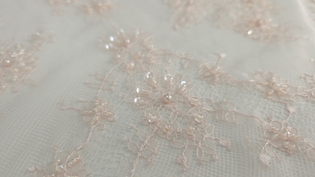 dantela frantuzeasca roz pudra pentru rochii elegante