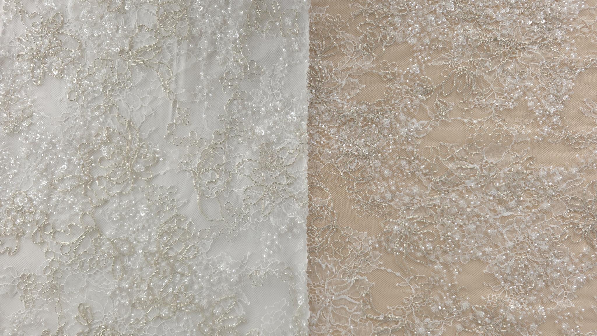 Detaliu macro pe motive florale suprapuse pe bază de poliamidă