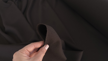 stofa gabardina elastica maro din lana evelin textile (2)