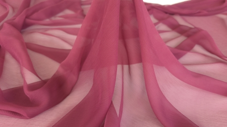 Contrast între straturile dense și cele transparente ale muselinei red wine din mătase naturală