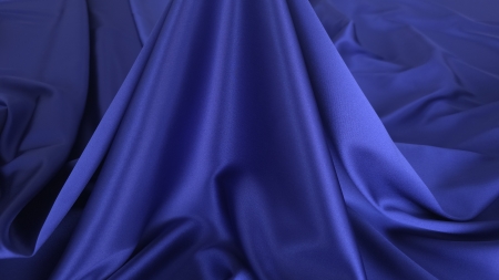 Material albastru royal ridicat de bust, cădere verticală cu falduri lungi