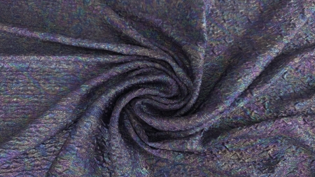 Material mov holografic rasucit in spirala cu tranzitii de culoare