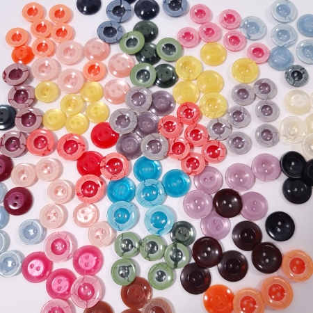 Nasturi de cămașă din rășină PCS023, 18 culori disponibile, Ø14mm și Ø16mm, set 10 bucăți