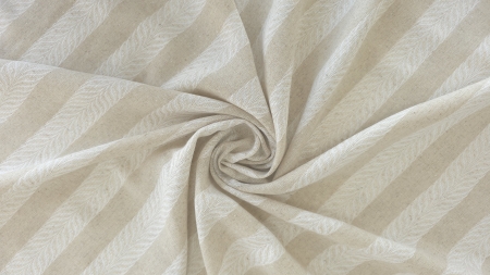 Spirală din țesătură ușoară cu benzi decorative în tonuri pale