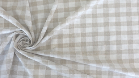 Spirală din țesătură ușoară cu model geometric în tonuri pale bej și ivory