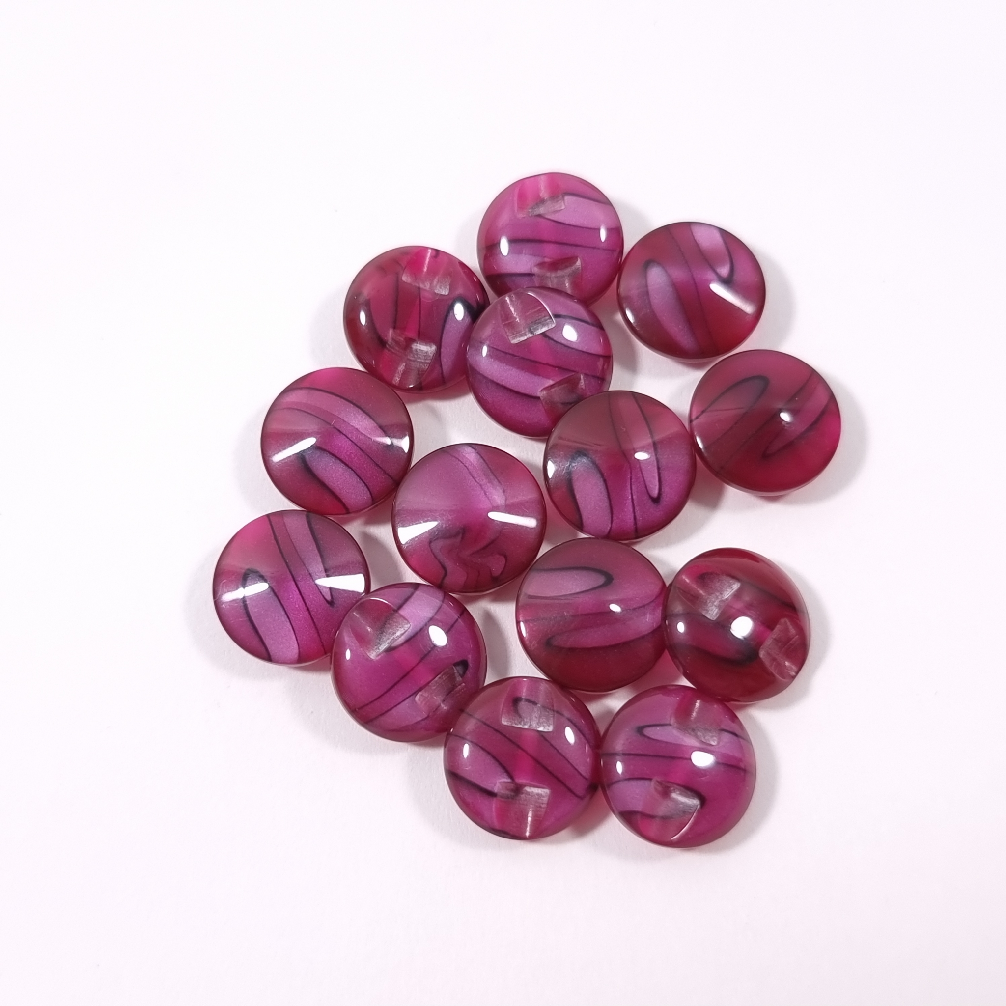 nasturi PCS028 culoare mov translucid, Ø12mm