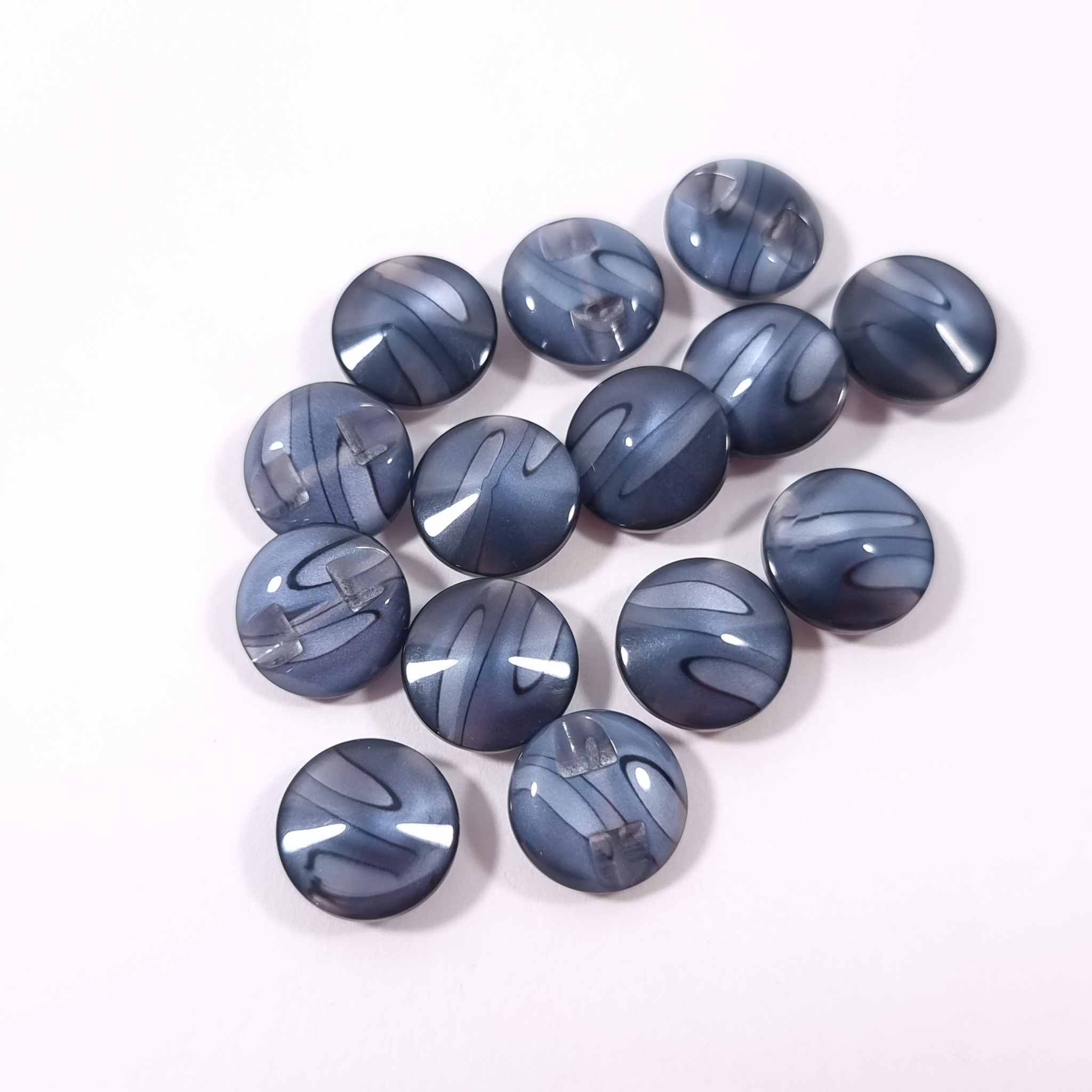 Nasturi PCS028 culoare navy translucid, Ø12mm